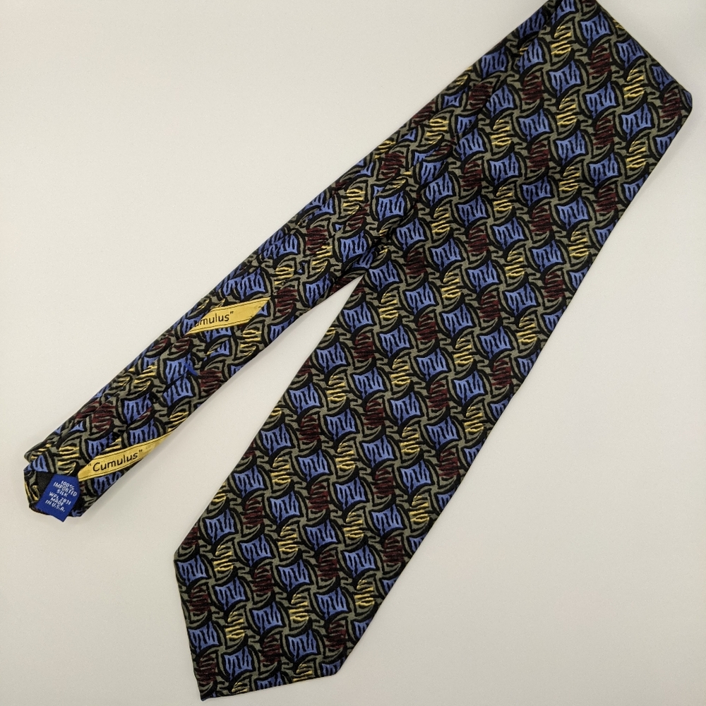 Artisphere Charles Vinson - "Cumulus" Printed Pattern Men's Neck Tie